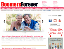 Tablet Screenshot of boomersforever.com